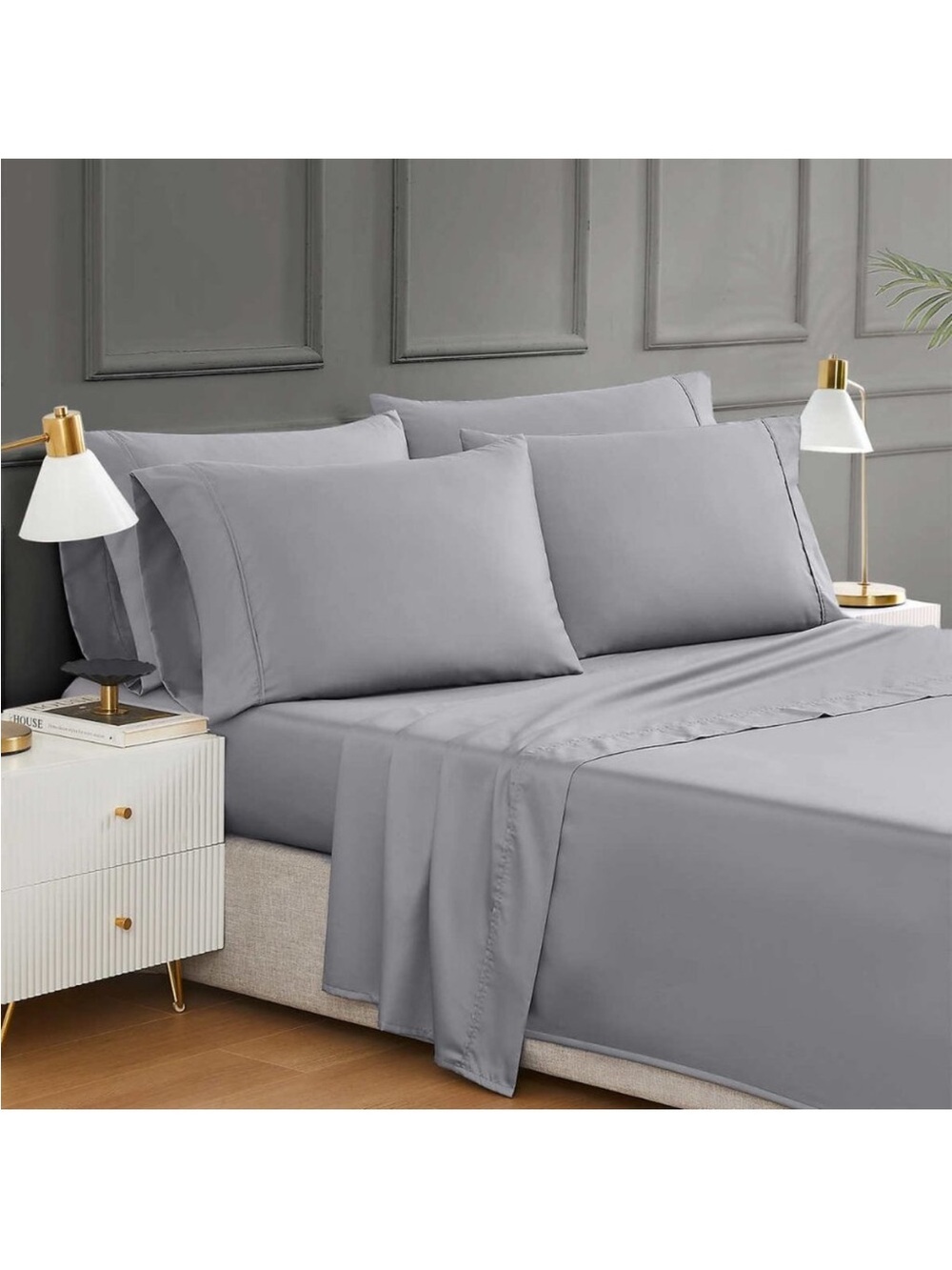 Hotel Signature Egyptian Cotton 400 Thread Count 6-Piece Sheet Set, NWT